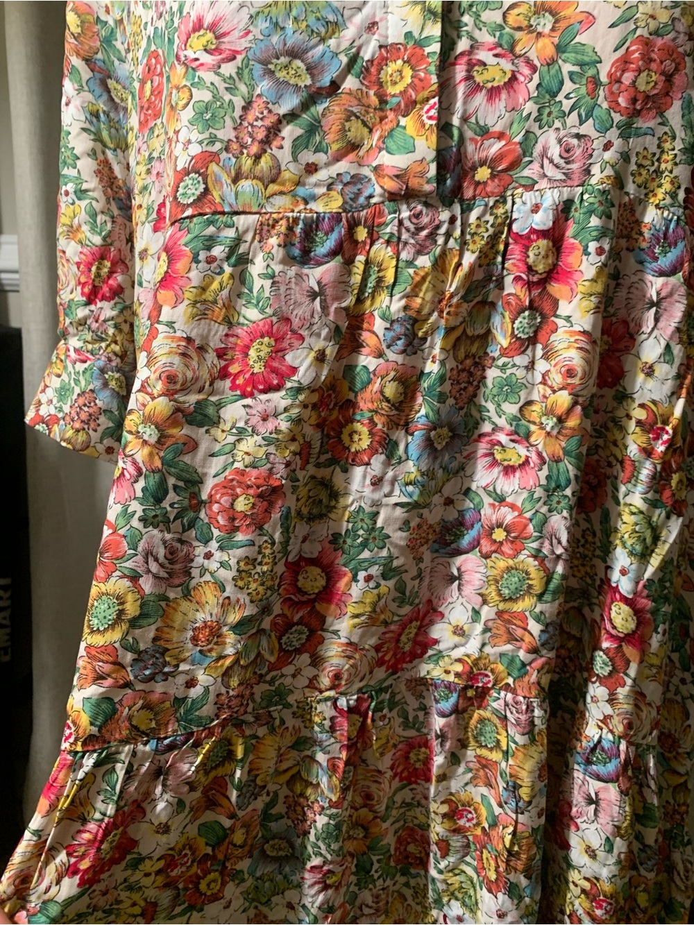 NATURAL LIFE Pink Multi Floral Tiered Maxi Dress - Picture 6 of 15